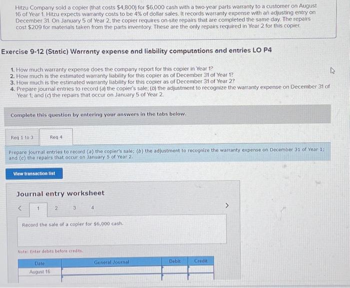 Hitzu company sold a copier