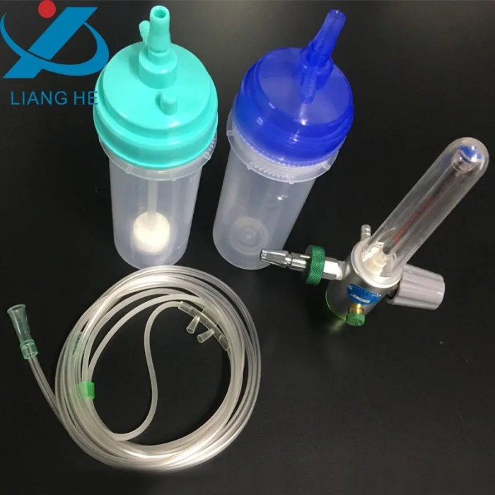 Cannula nasal flow heated humidification humidifier