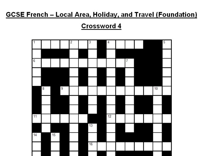 A thousand in french crossword