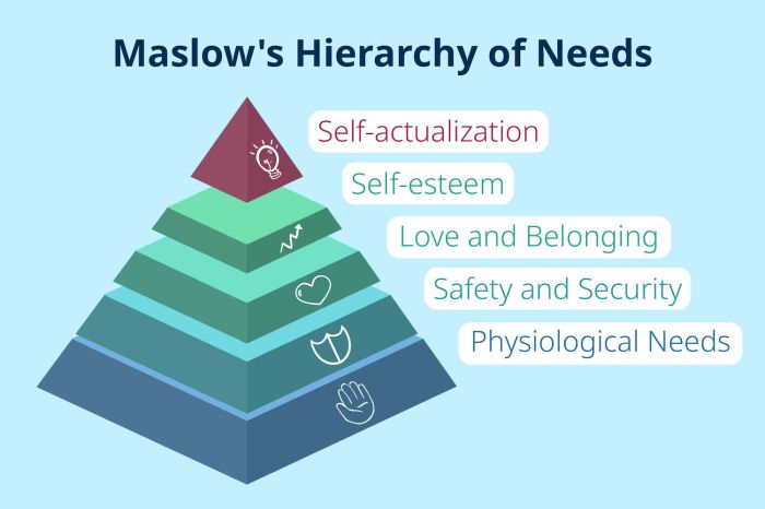 Maslow's hierarchy of needs activity