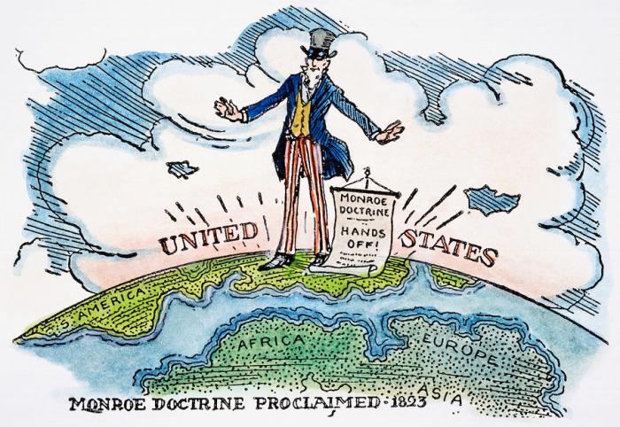 Political cartoons about the monroe doctrine